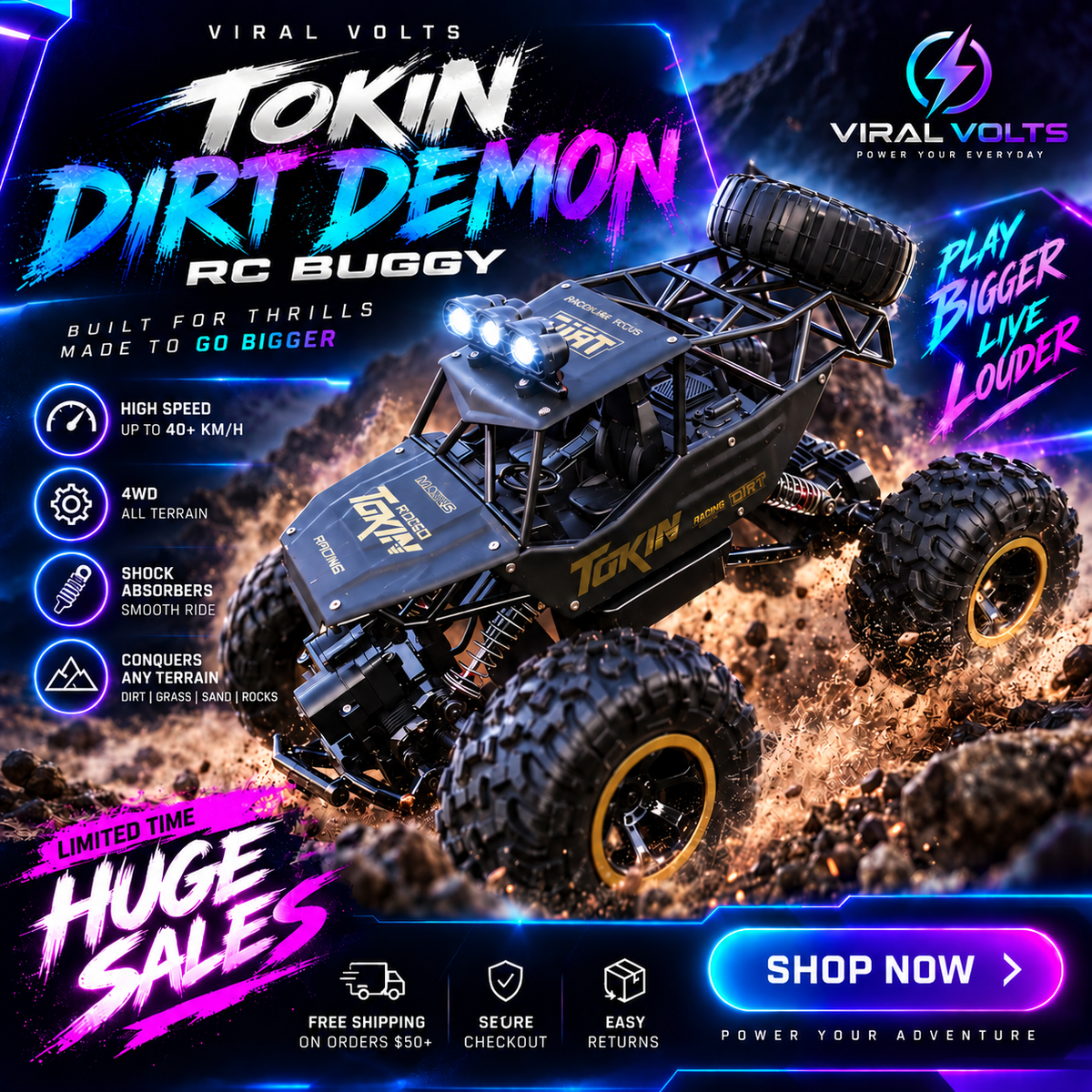 Tokin Dirt Demon RC Buggy