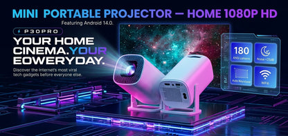 Mini Portable Projector – Home 1080P HD