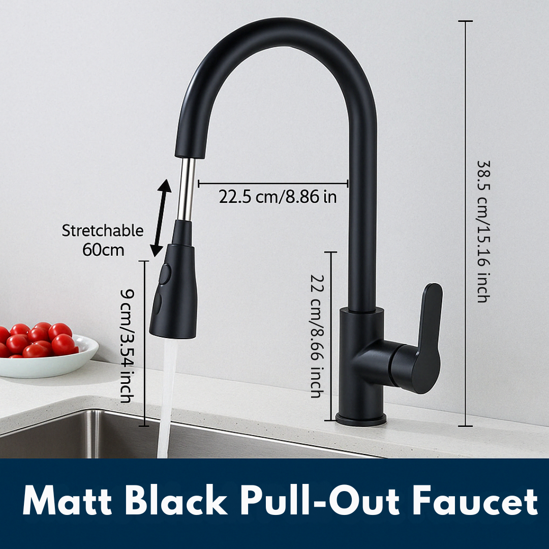 Pull-Out Faucet With Single Lever Mixer