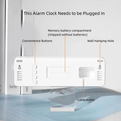 Digital LED alarm clock product image 5
