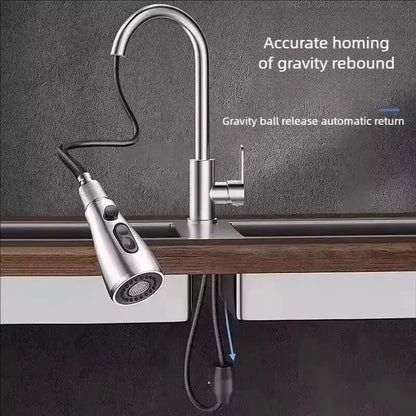 Pull-Out Faucet With Single Lever Mixer