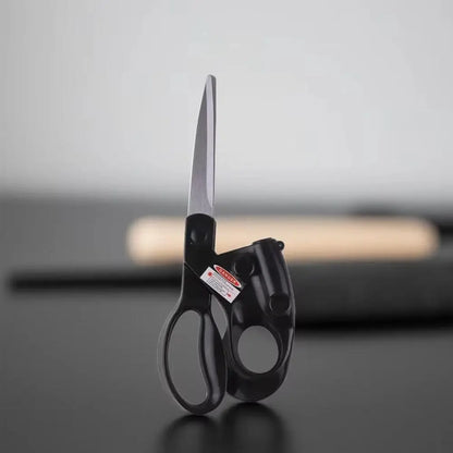 Straight cut scissors with built-in red guide line main product image