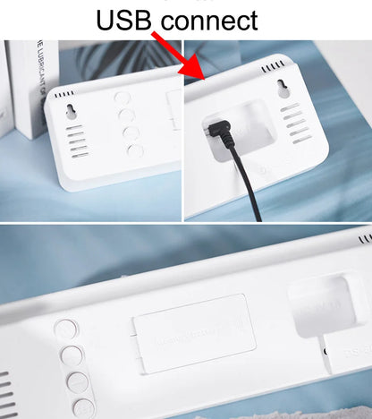Digital LED alarm clock product image 4