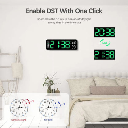 Digital LED alarm clock product image 2