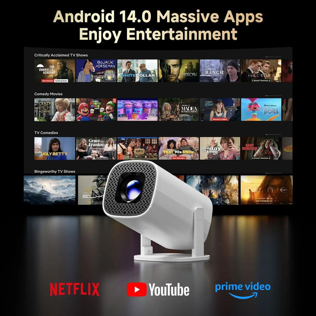 Mini Portable Projector – Home 1080P HD