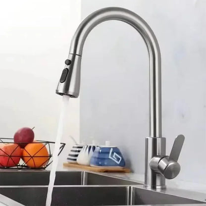 Pull-Out Faucet With Single Lever Mixer